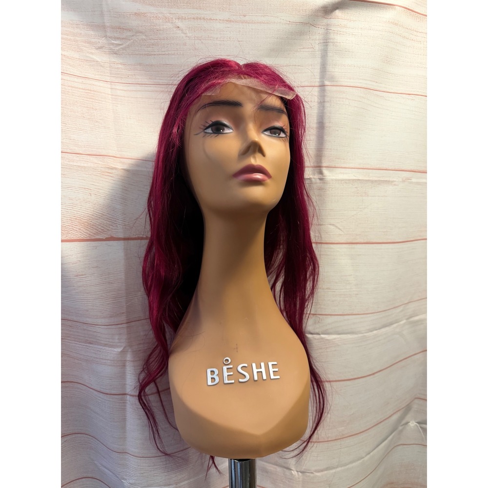 Human hair long wig